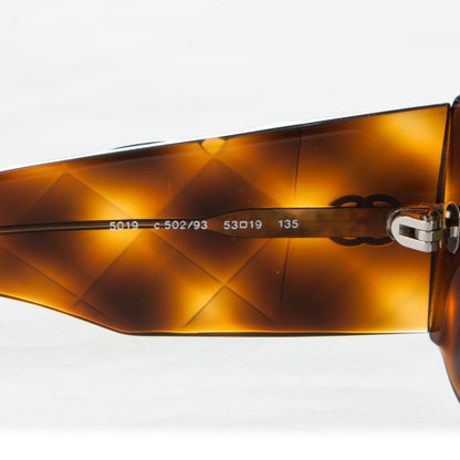 Chanel Quilted Sunglasses 5019 Tortoise 4 of 6