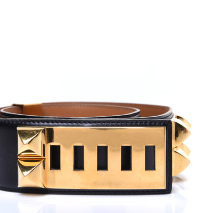 Hermes Box Collier De Chien CDC Belt 75 Black 5 of 12