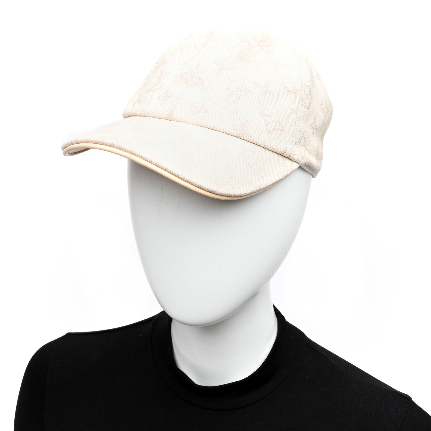 Louis Vuitton Cotton Monogram Jacquard Be My Cap Beige 2 of 8