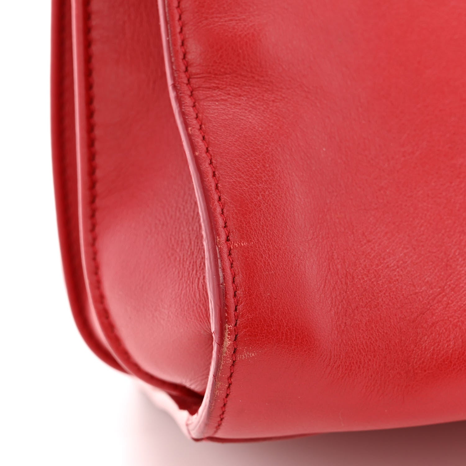 Saint Laurent Calfskin Small Sac De Jour Lipstick Red 17 of 19