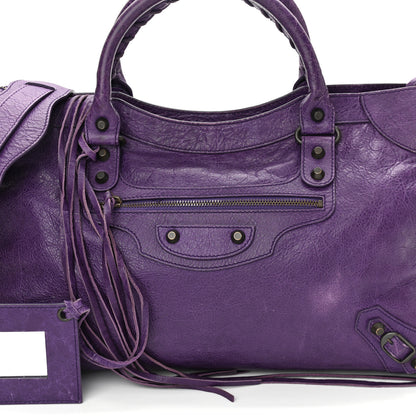 Balenciaga Agneau Classic Hardware City Dark Violet 7 of 12
