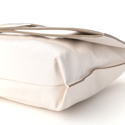 Tom Ford Ramskin Large Alix Padlock Zip Shoulder Bag White 8 of 12