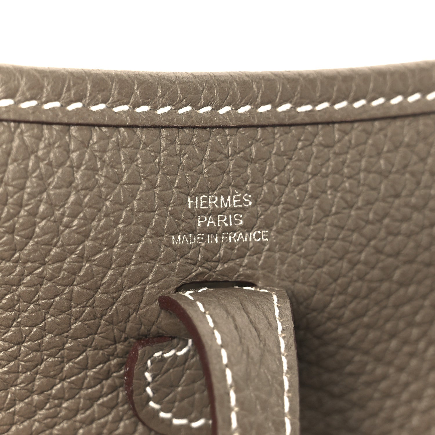 Hermes Taurillon Clemence Amazone Evelyne TPM Etoupe Bleu Indigo 6 of 11
