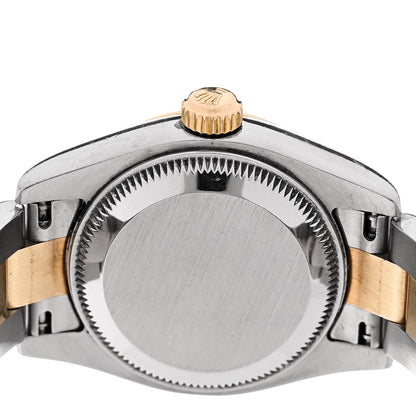Rolex Stainless Steel 18K Yellow Gold 26mm Oyster Perpetual DateJust Watch Silver Roman 179163 4 of 5