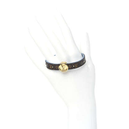 Louis Vuitton Monogram LV Circle Reversible Bracelet 17 Denim 2 of 5