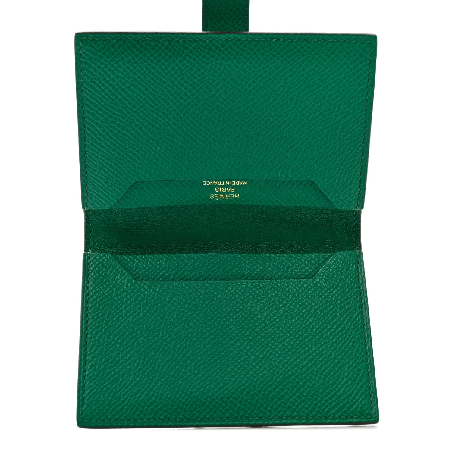 Hermes Epsom Bearn Card Holder Wallet Vert Jade 5 of 8