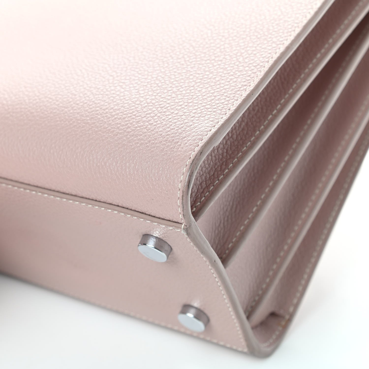 Saint Laurent Grained Calfskin Baby Sac De Jour Antique Rose 11 of 16