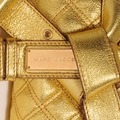 Marc Jacobs Quilted Leather Kristina Metallic Gold 9 of 9