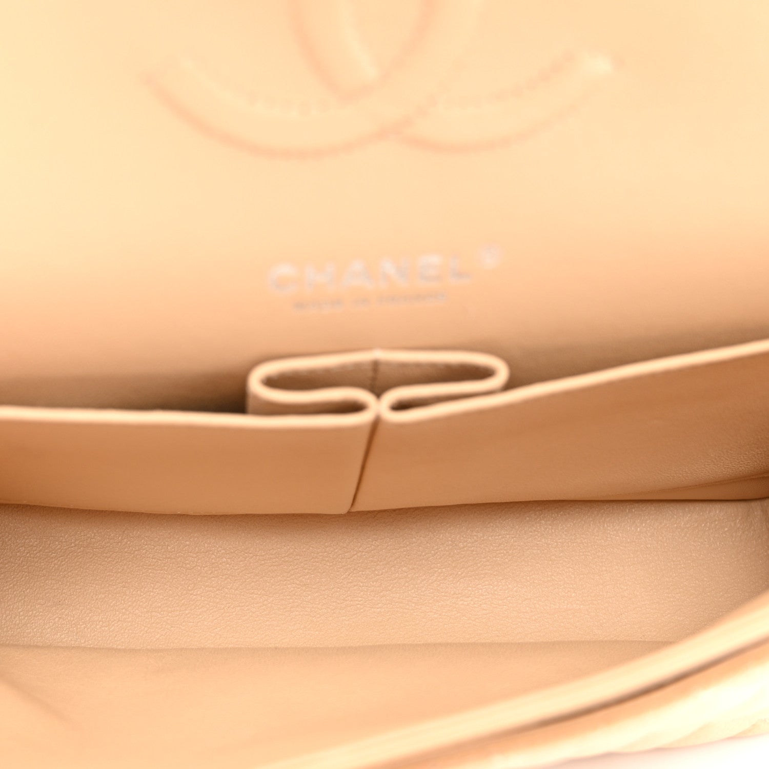 Chanel Caviar Quilted Medium Double Flap Beige 5 of 10