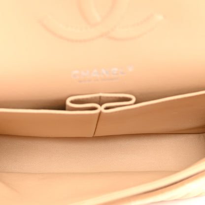 Chanel Caviar Quilted Medium Double Flap Beige 5 of 10