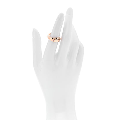 Cartier 18K Pink Gold Diamond Pink Sapphire LOVE Ring  51 5.75 2 of 4