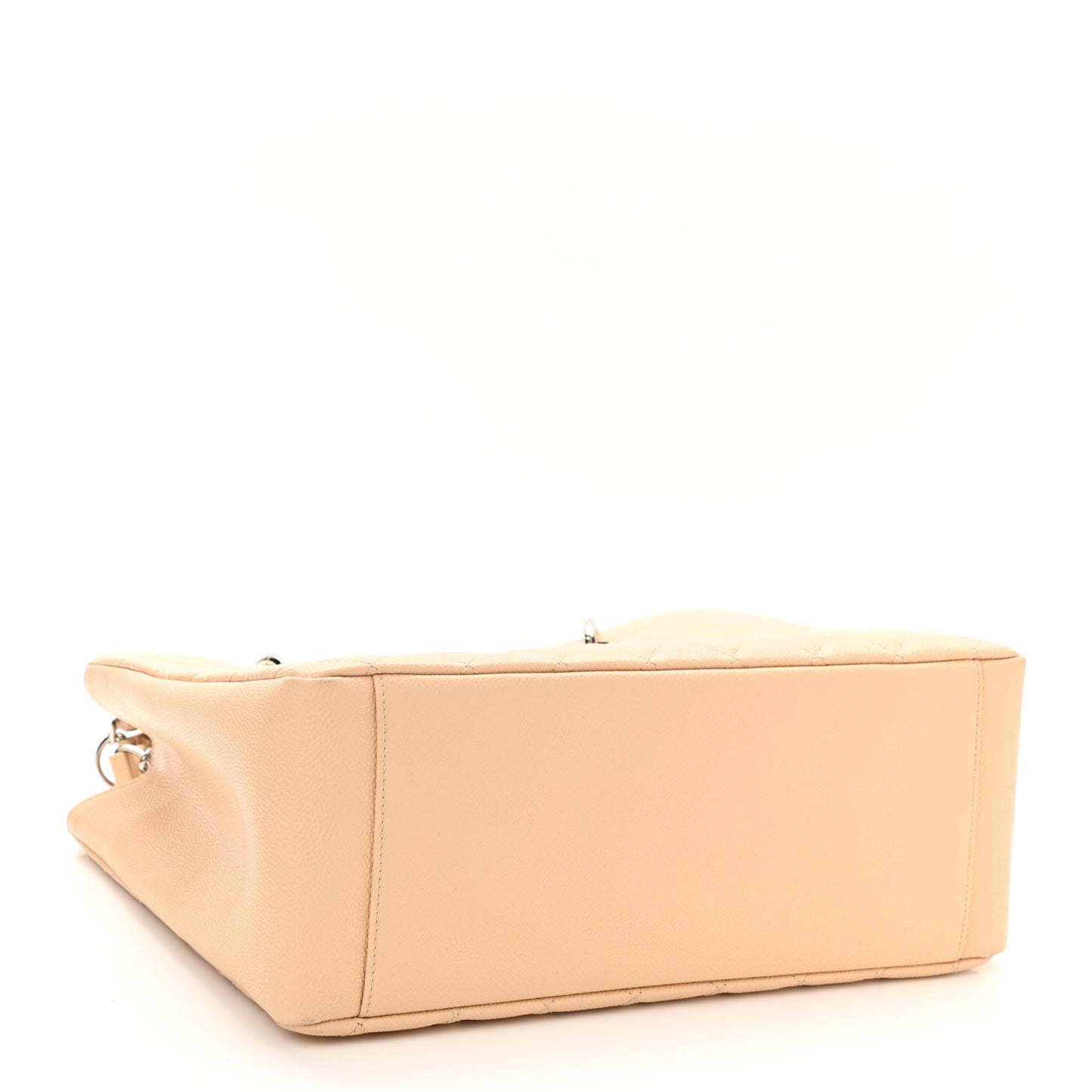 Caviar Quilted Grand Shopping Tote GST Beige Clair