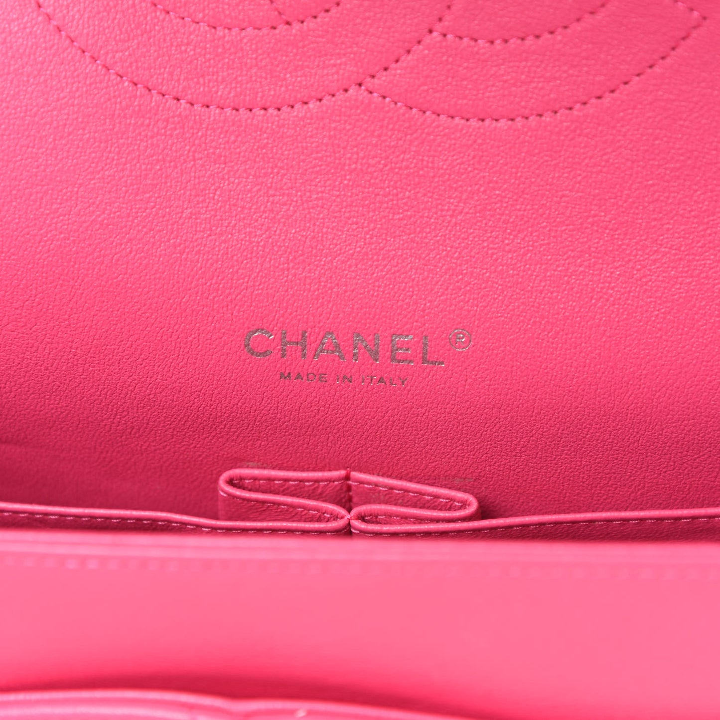 Lambskin Quilted Jumbo Double Flap Dark Pink