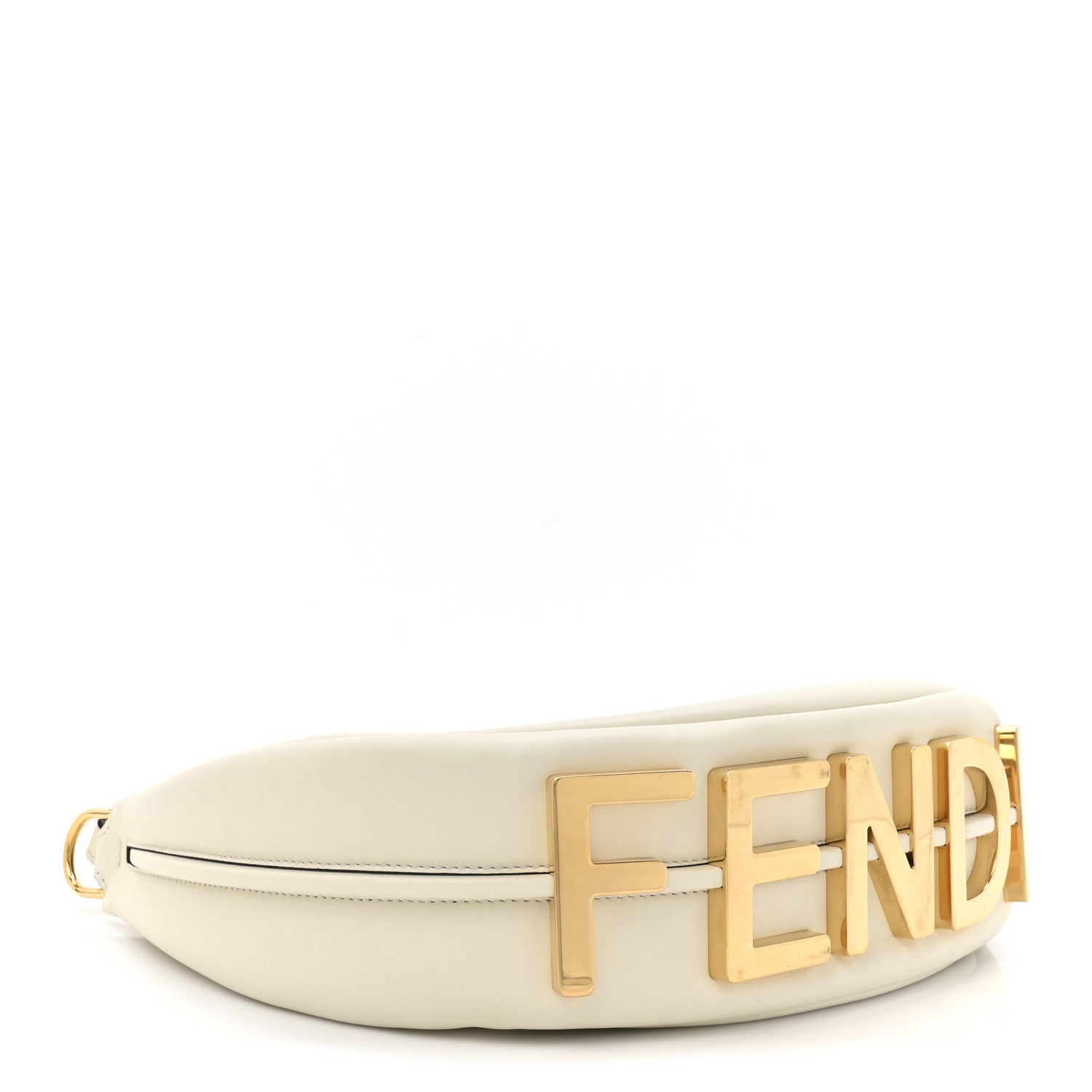 Fendi Vitello Grace Matte Small Fendigraphy Hobo Bag White Ice 4 of 11