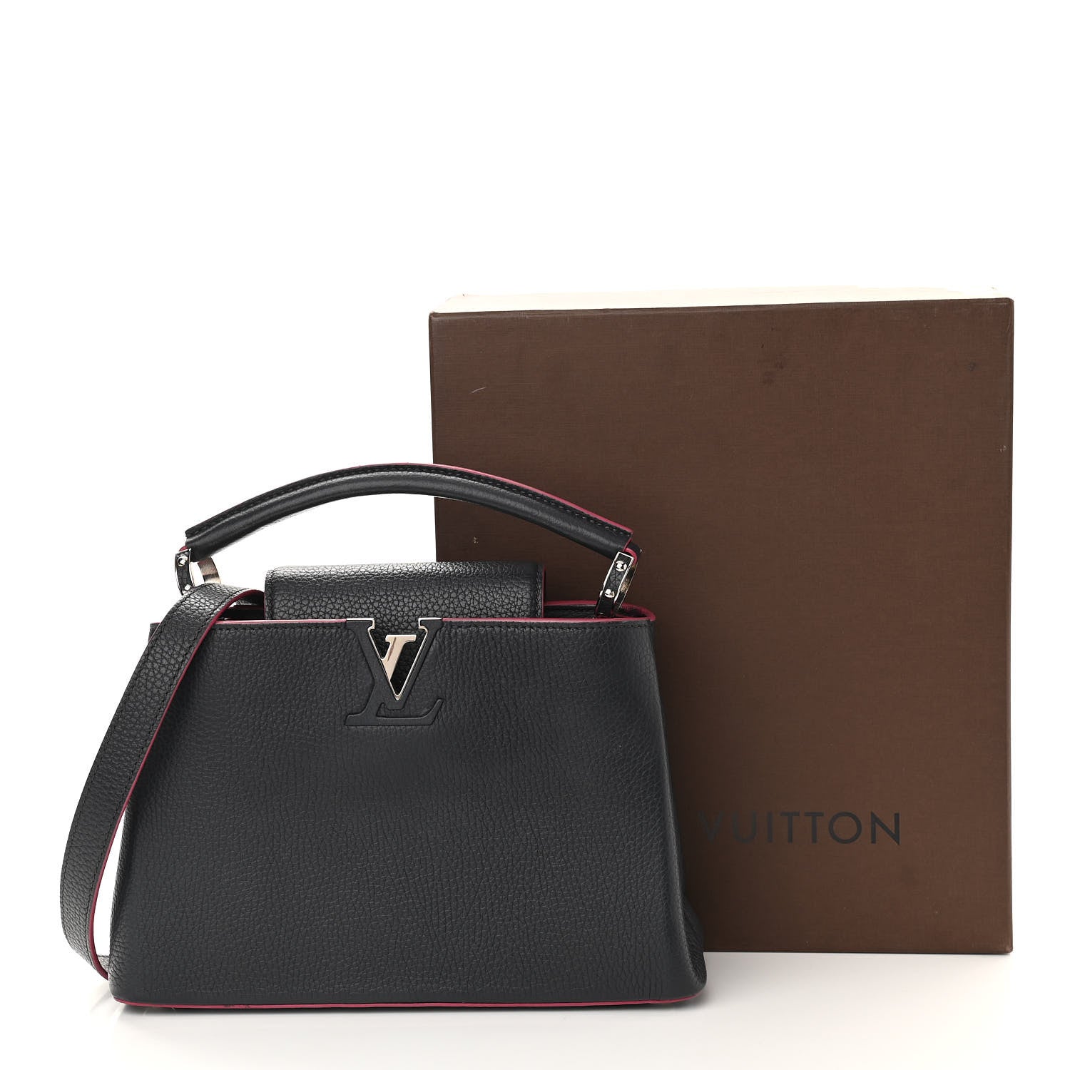 Louis Vuitton Taurillon Capucines PM Black 12 of 12