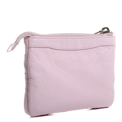 Balenciaga Agneau Giant 12 Silver Hardware M Porte-Monnaie Coin Purse Rose Poudre 3 of 11