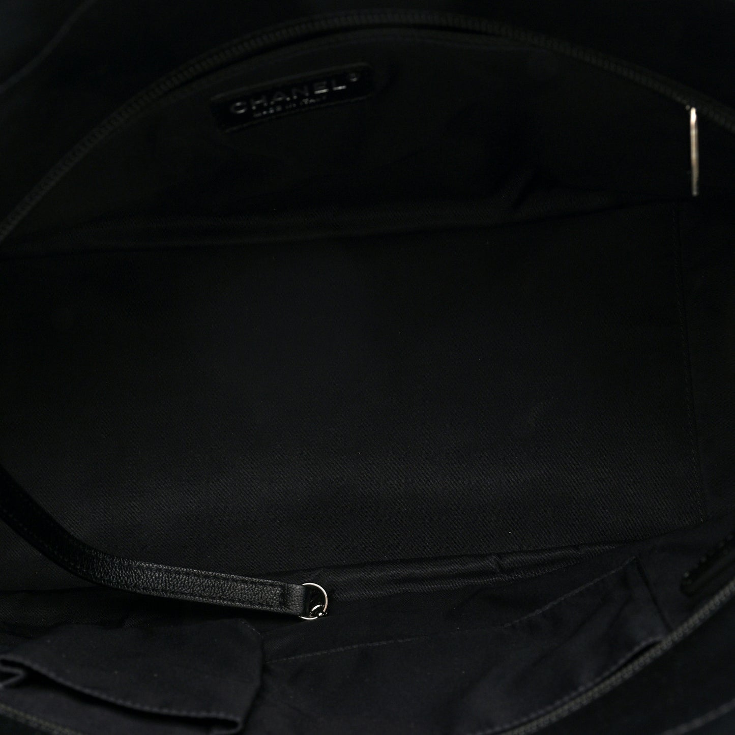 Coated Canvas Quilted Large Paris Biarritz Tote Black