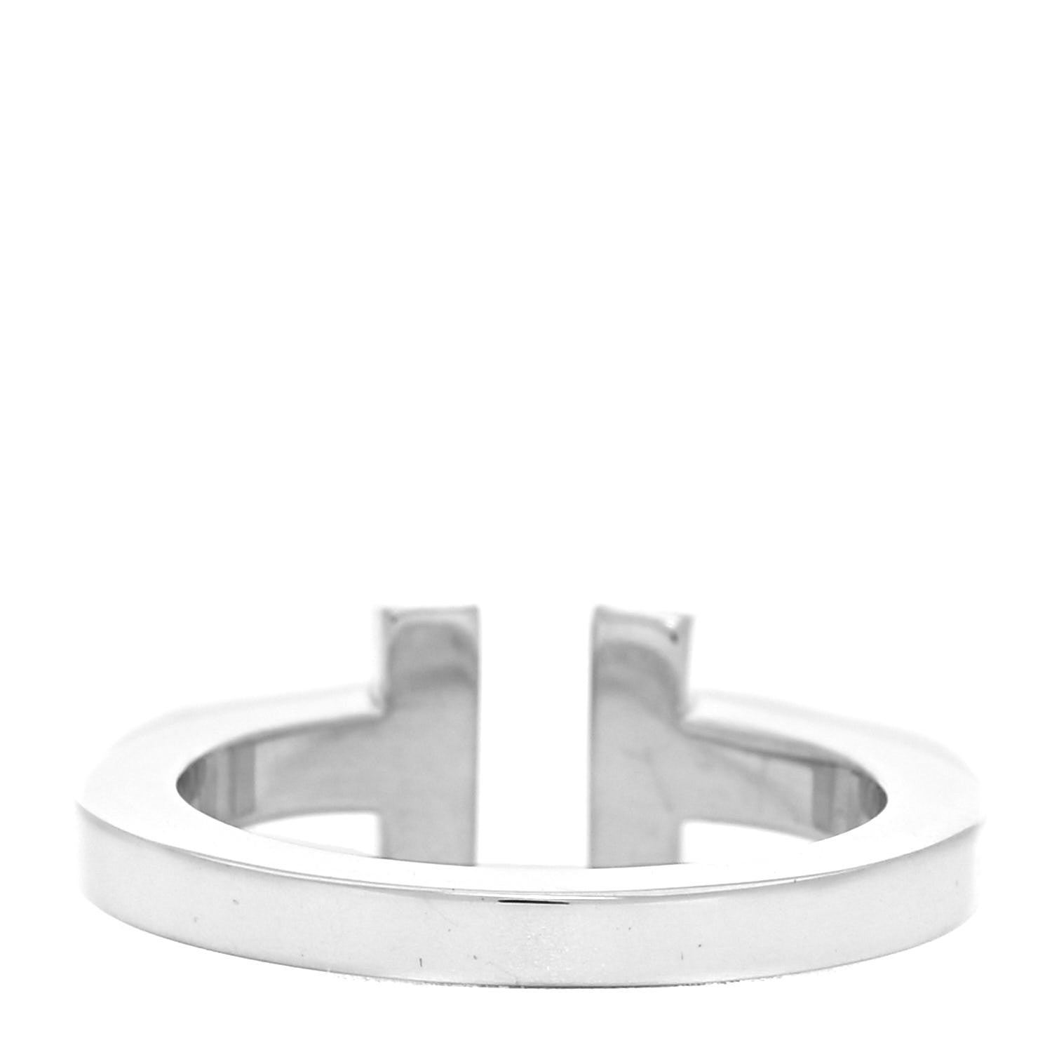Tiffany Sterling Silver T Square Ring 53 6.5 3 of 4