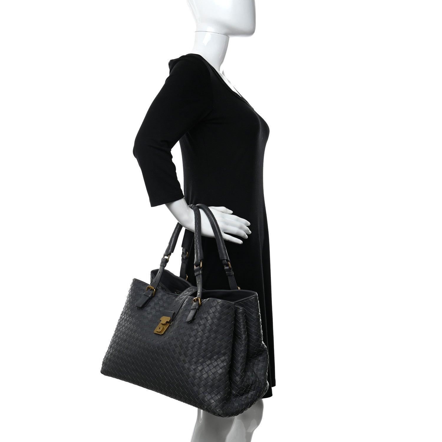 Bottega Veneta Nappa Intrecciato Medium Roma Tote Grey 2 of 14