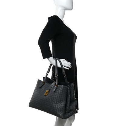 Bottega Veneta Nappa Intrecciato Medium Roma Tote Grey 2 of 14