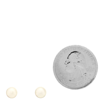 Mikimoto 18K White Gold 6-6.5mm Akoya Pearl Stud Earrings 2 of 5