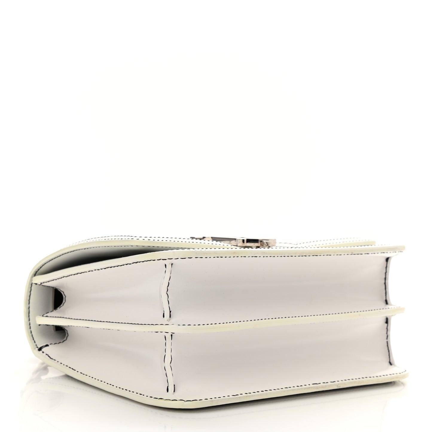 Calfskin Monogram Embossed Small TB Chain Bag Optic White