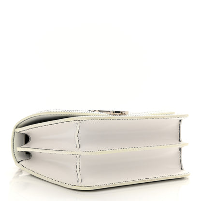 Burberry Calfskin Monogram Embossed Small TB Chain Bag Optic White 4 of 8