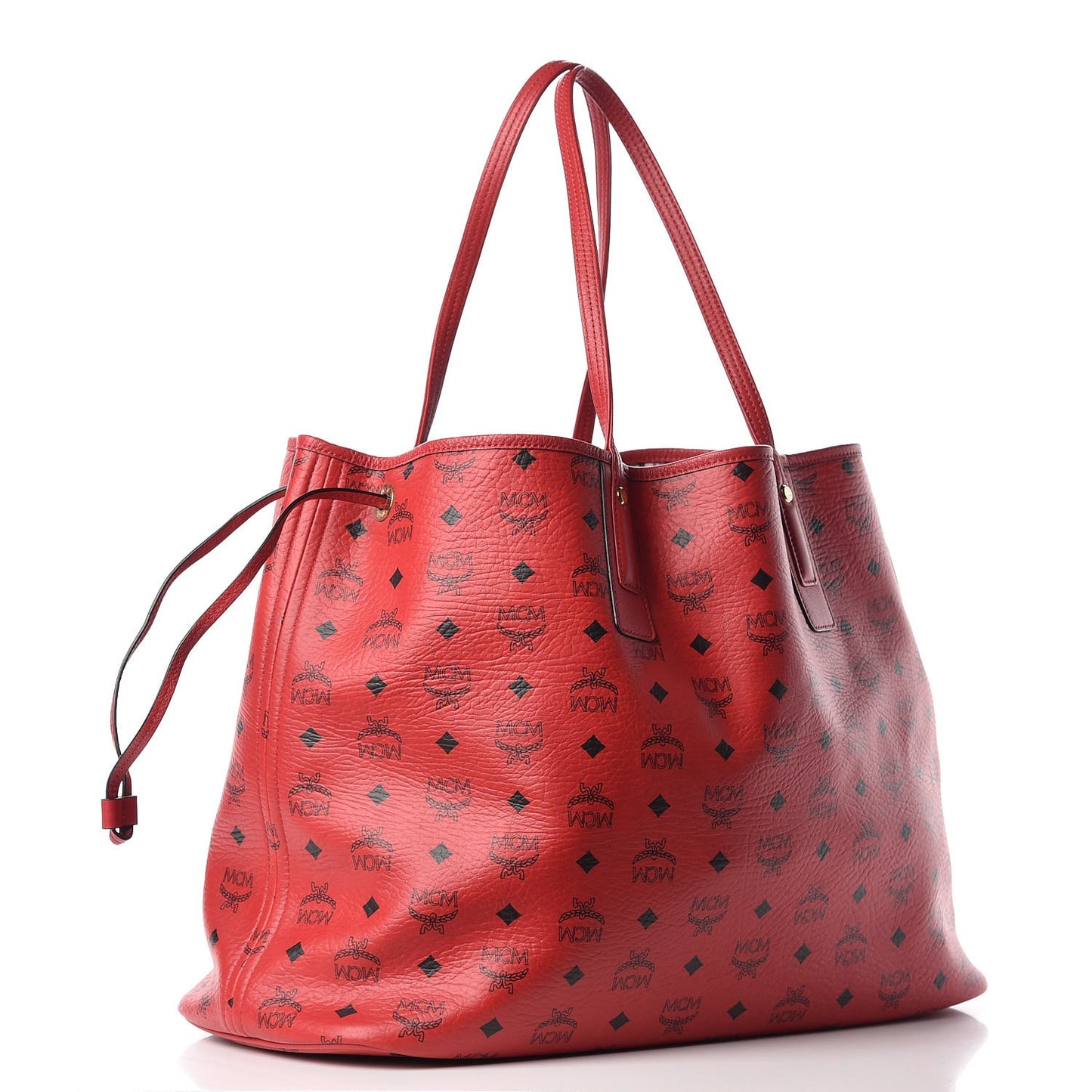 Visetos Large Liz Reversible Shopper Tote Ruby Red