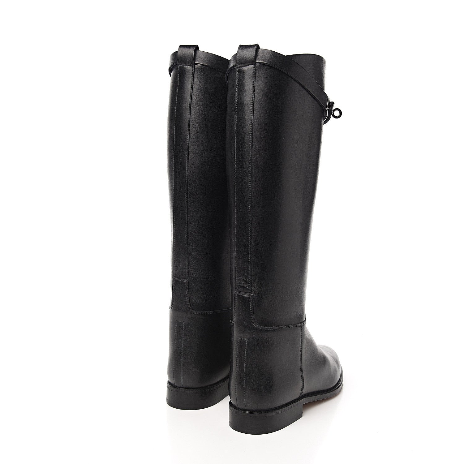 Hermes Box Kelly Jumping Boots 35 Black 4 of 7