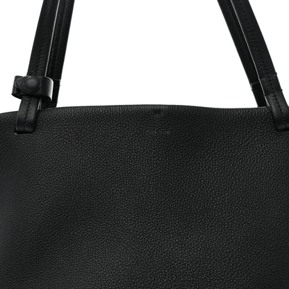 The Row Grained Calfskin Park Tote Three Black 9 of 11