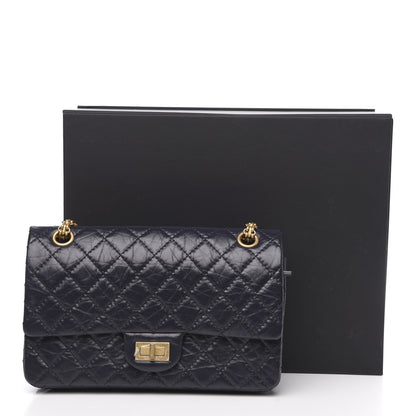 Chanel Aged Calfskin Quilted 2.55 Reissue 225 Flap Navy 11 of 11