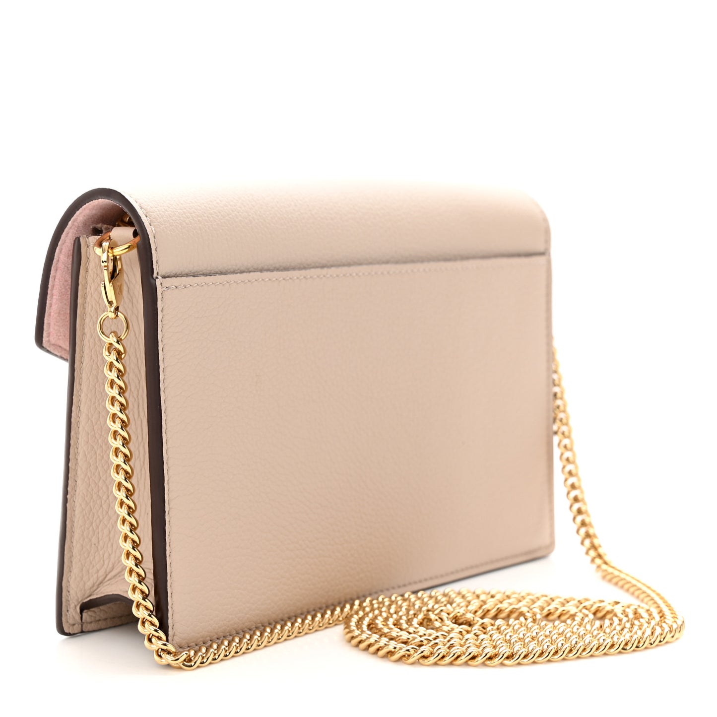 Soft Calfskin My Lockme Chain Pochette Greige