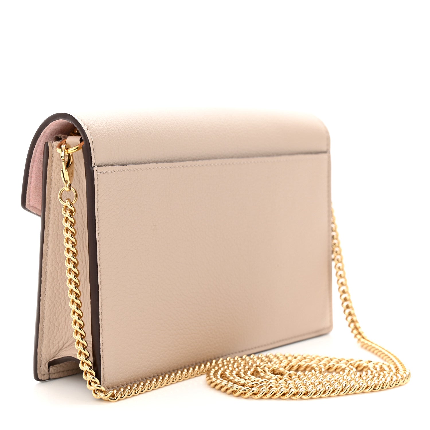 Louis Vuitton Soft Calfskin My Lockme Chain Pochette Greige 3 of 10