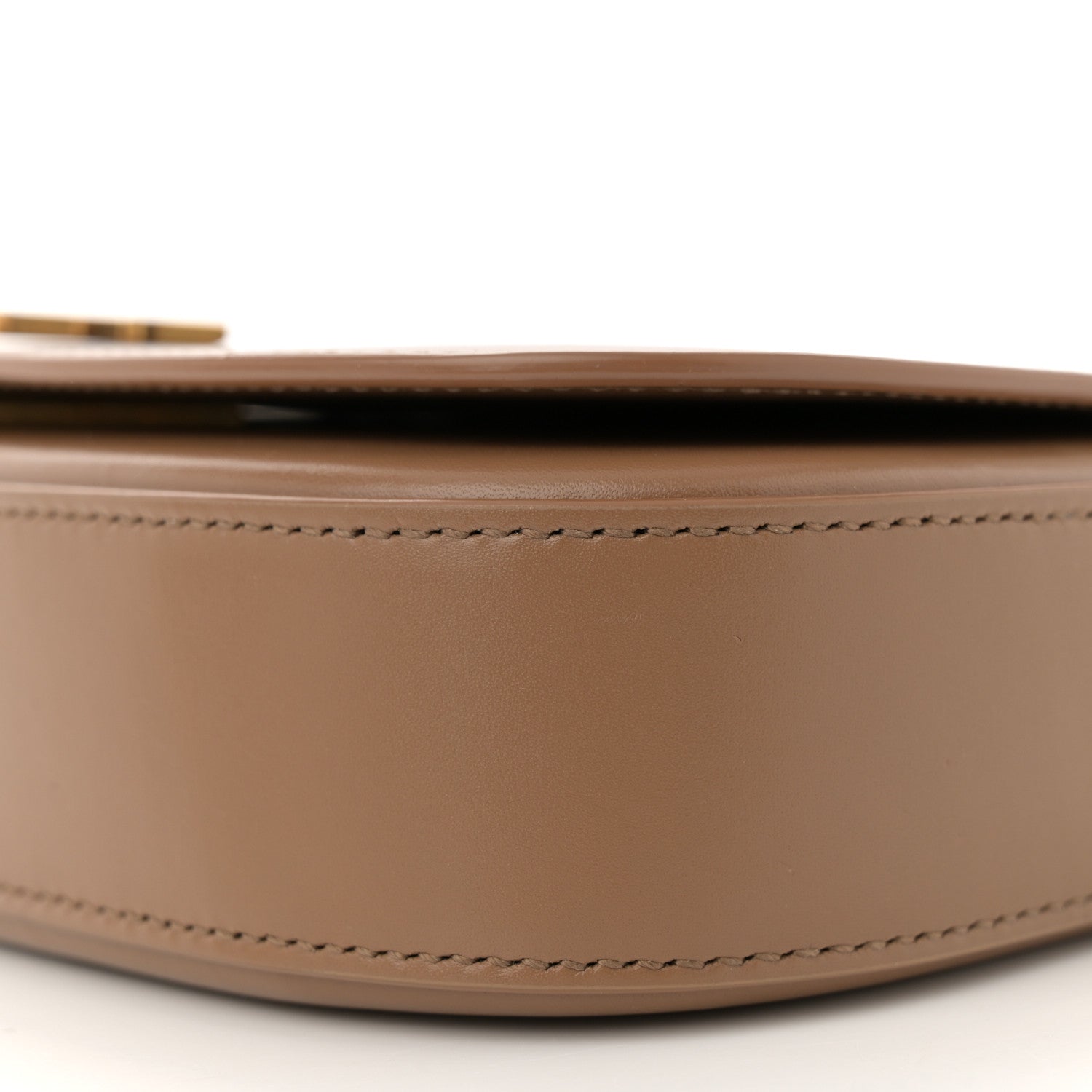 Saint Laurent Box Calfskin Mini Voltaire Shoulder Bag Dark Cork 10 of 11