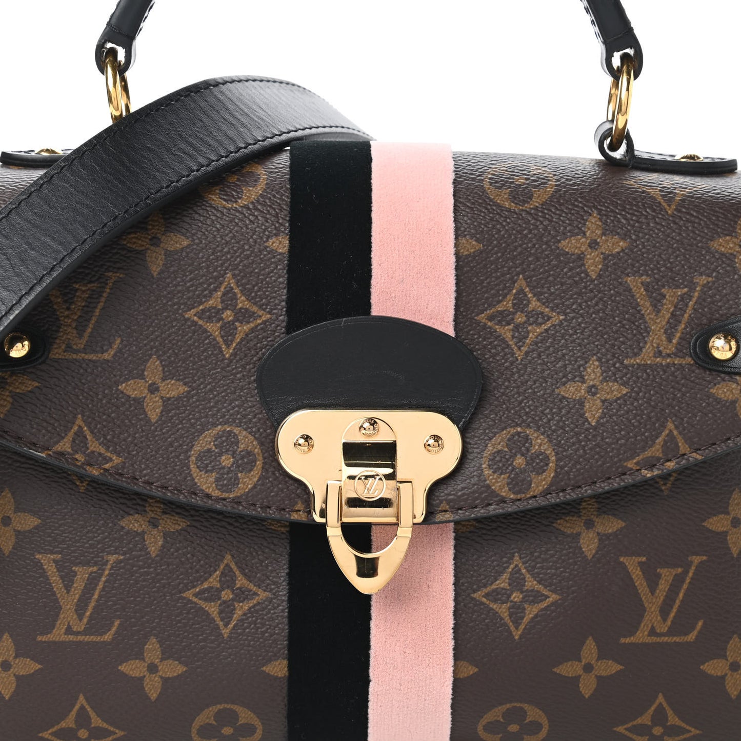 Monogram Georges BB Black Rose Poudre