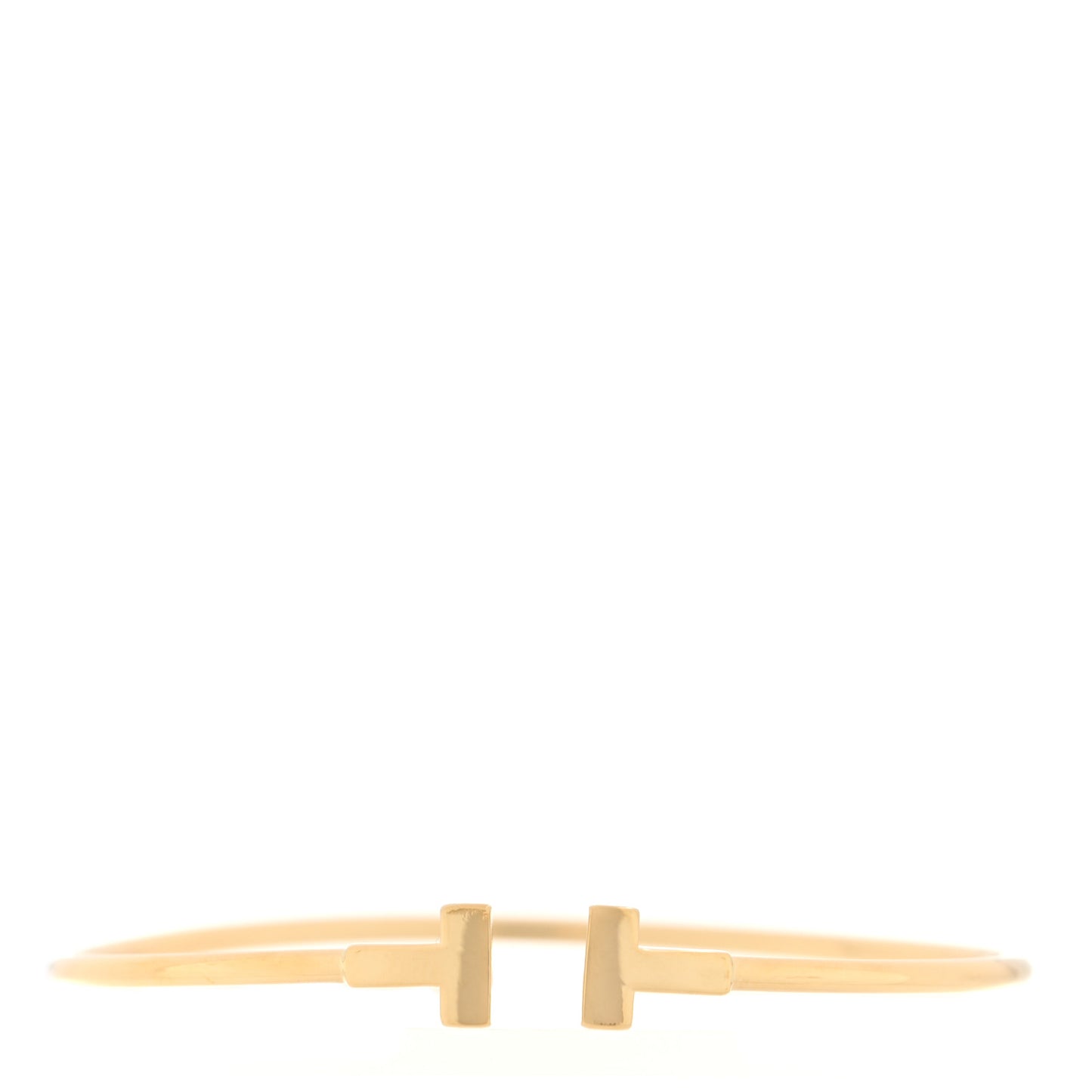 18K Yellow Gold Narrow T Wire Bracelet
