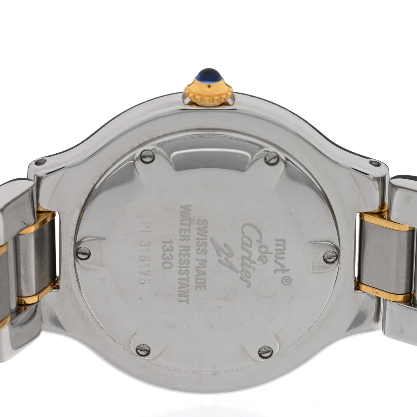 Stainless Steel 18K Yellow Gold 31mm Must De 21 Quartz Watch