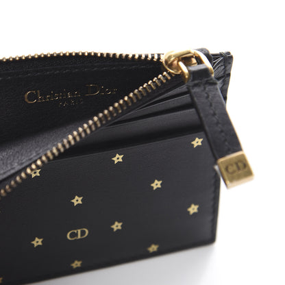 Christian Dior Calfskin Star Zipped Card Holder Black 5 of 5