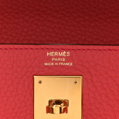 Hermes Taurillon Clemence Kelly Retourne 28 Bougainvillea 6 of 10