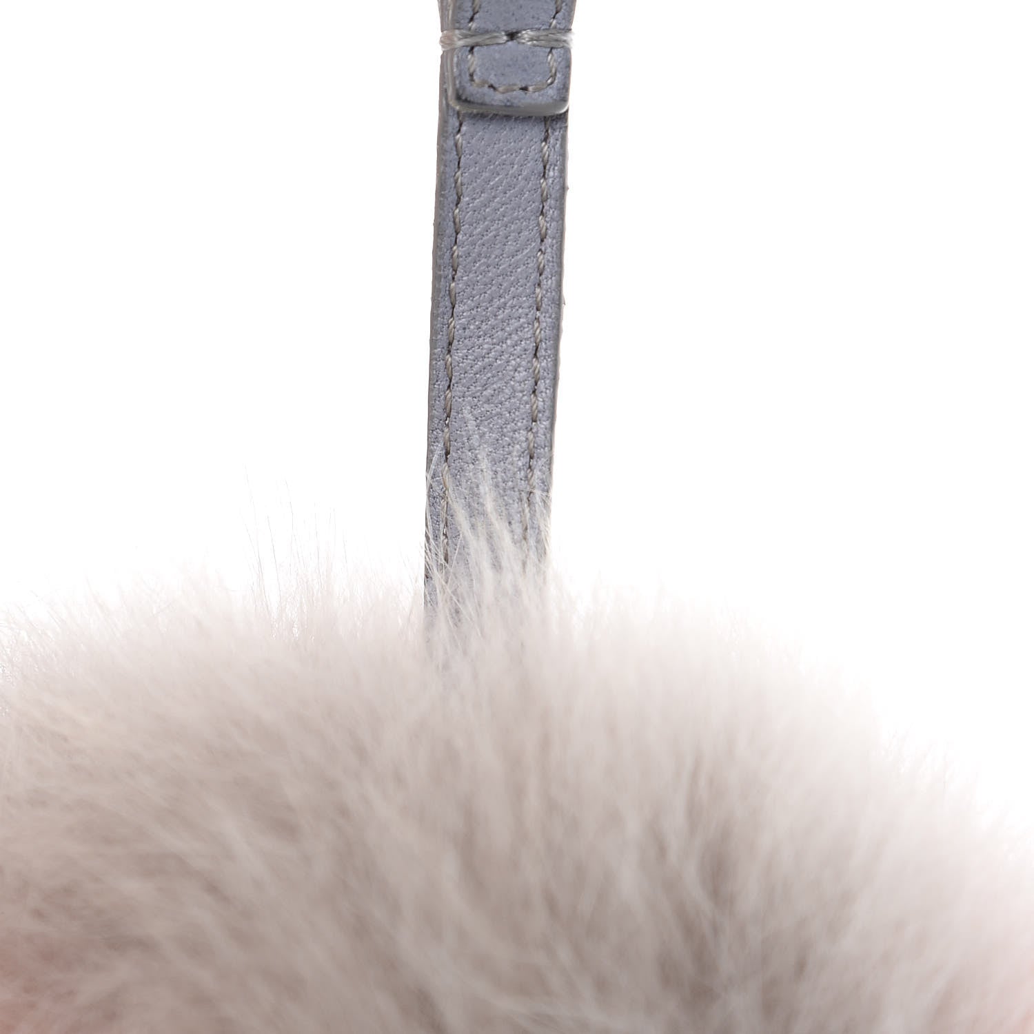 Fendi Fox Fur Rainbow Pom Pom Bag Charm Red Multicolor 4 of 5