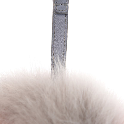 Fendi Fox Fur Rainbow Pom Pom Bag Charm Red Multicolor 4 of 5