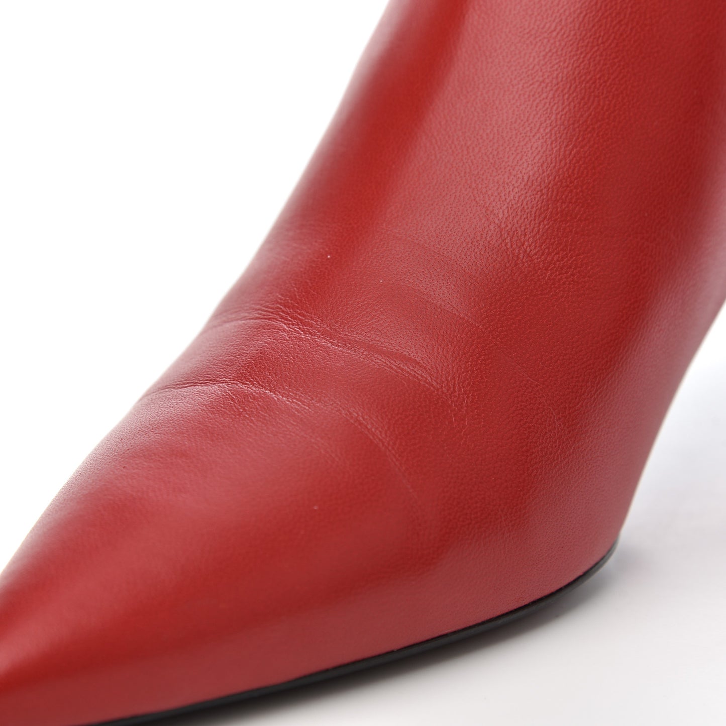 Calfskin Studded Charlotte 55 Boots 36 Red