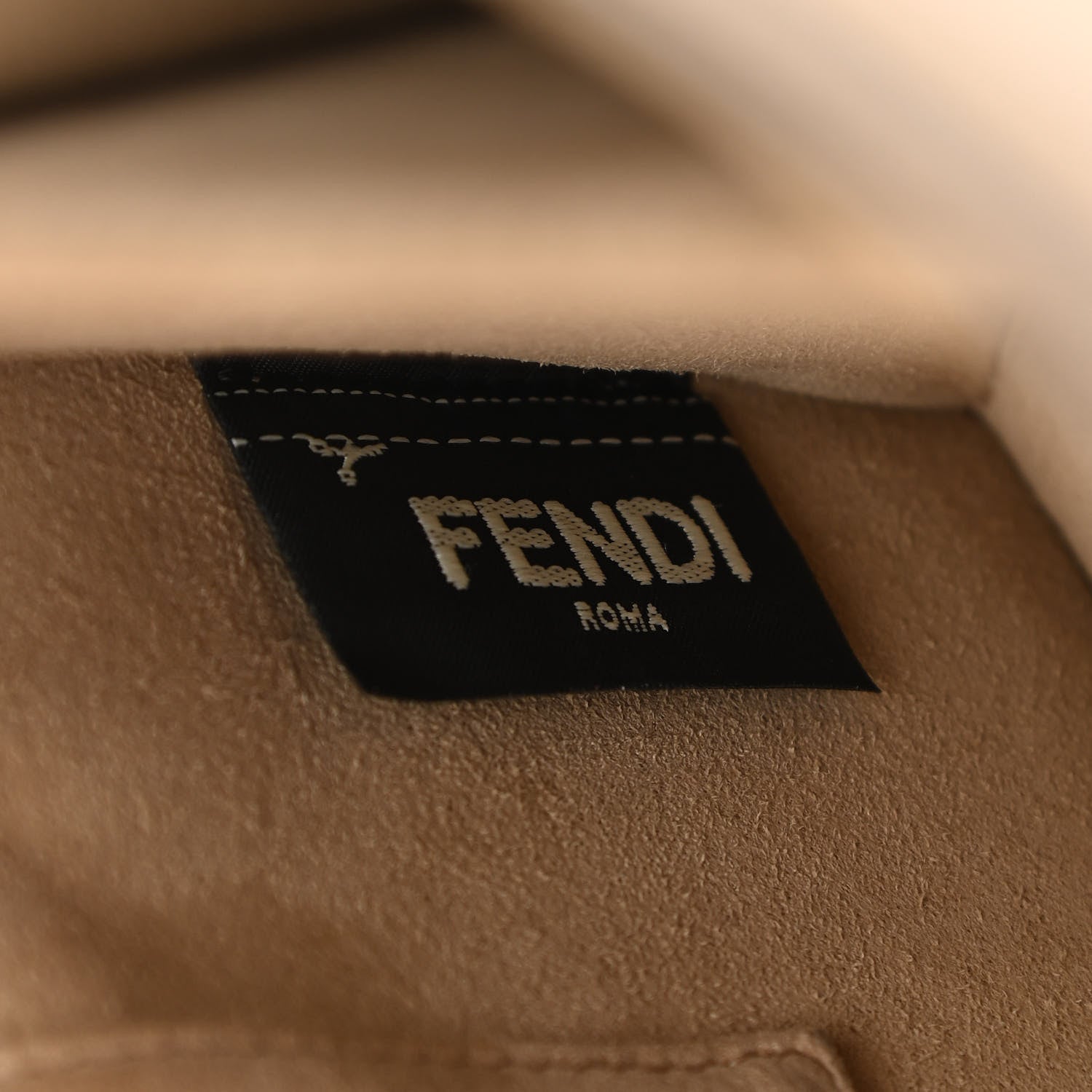 Fendi Calfskin Japanese Blossom Scalloped Studded Kan I Shoulder Bag 8 of 11
