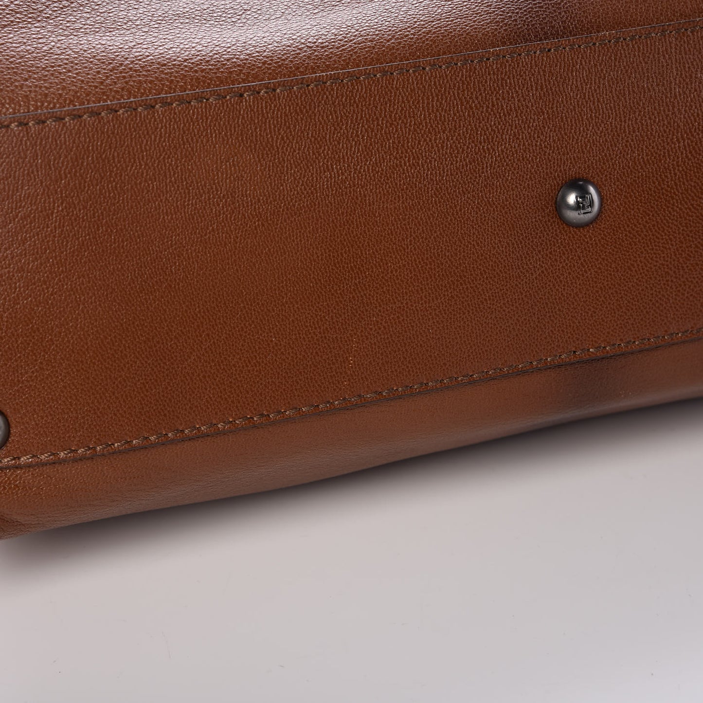 Goatskin Snakeskin Medium Peekaboo Iconic Satchel Brown