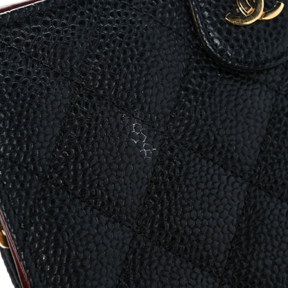 Chanel Caviar Quilted CC French Wallet Black 9 of 12