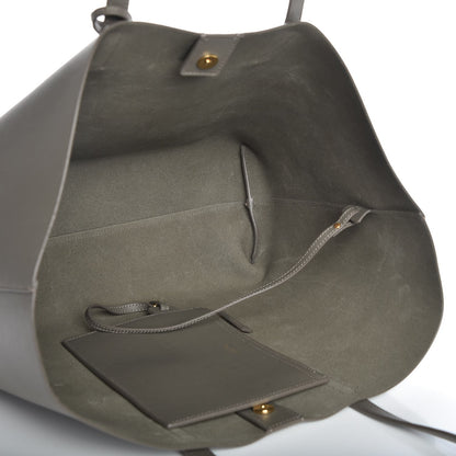 Saint Laurent Calfskin Large Shopping Tote Kaki Militaire 6 of 8