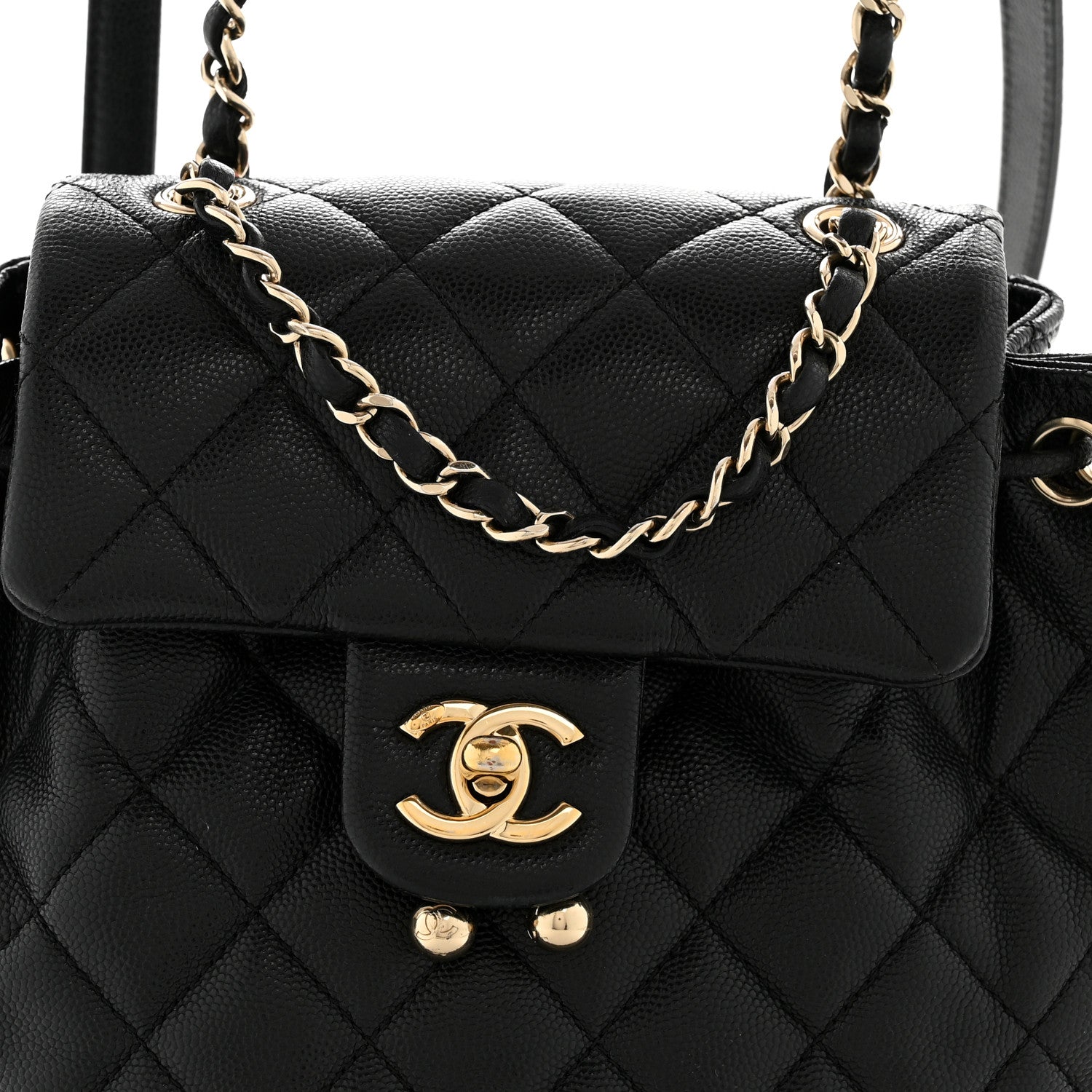 Chanel Caviar Quilted Mini Urban Spirit Backpack Black 8 of 13