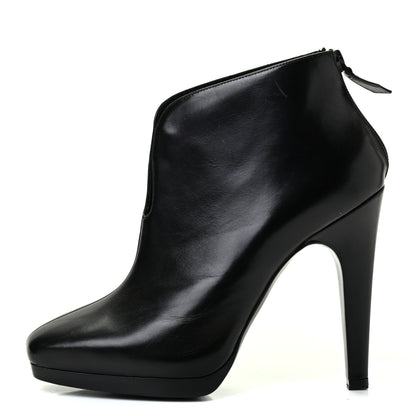 Hermes Calfskin Bottine Honey Ankle Booties 36 Black 1 of 7