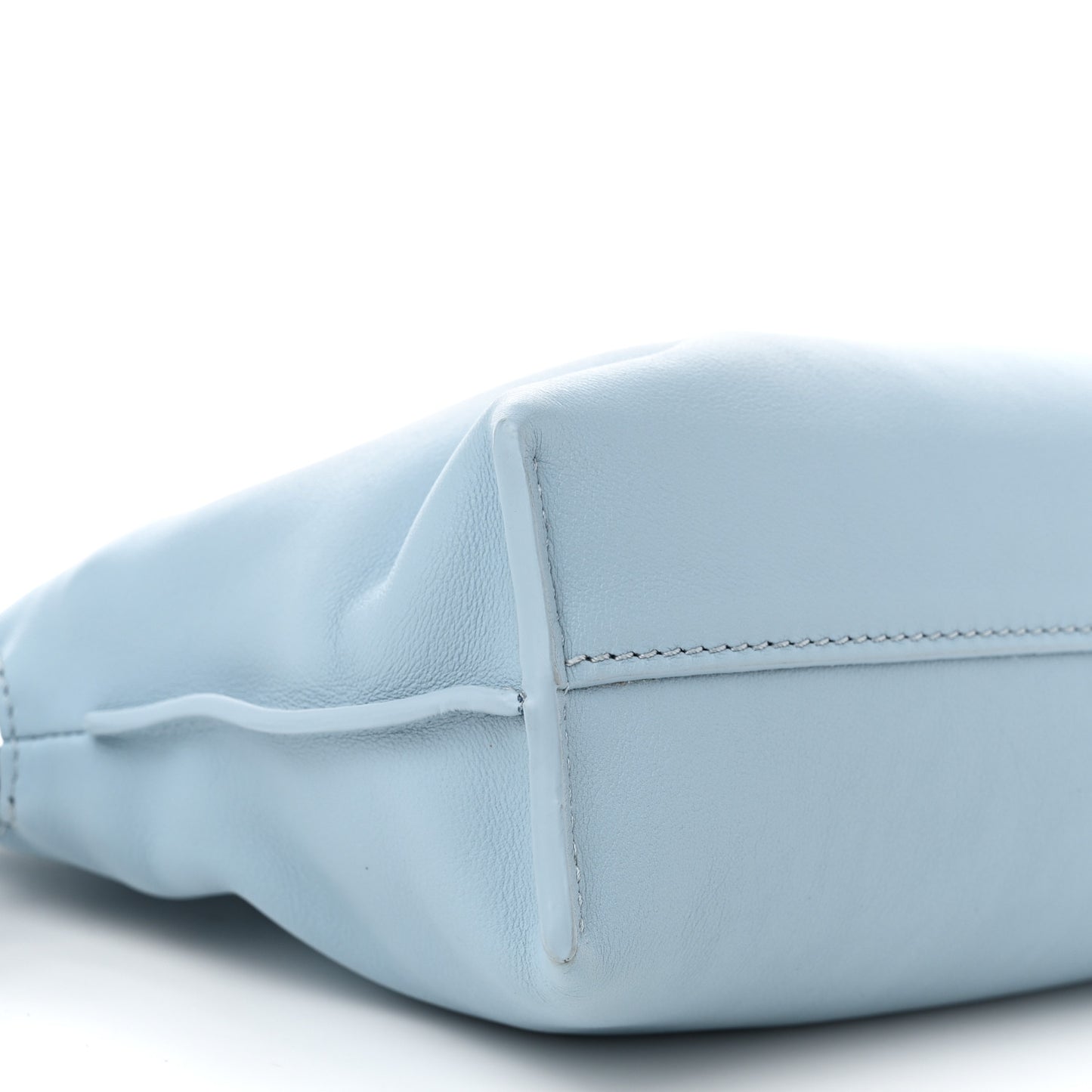 Nappa Mini Flamenco Knot Bag Dusty Blue