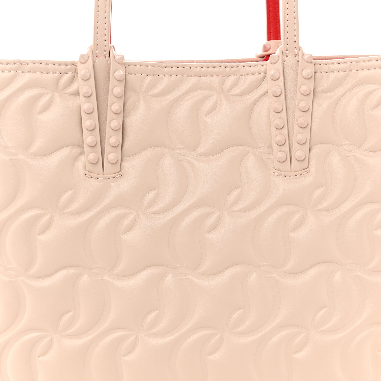 Christian Louboutin Nappa Embossed East West Cabata Tote Leche 9 of 12